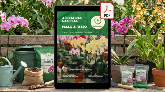 E-book de adubação de orquídeas com planos de adubação